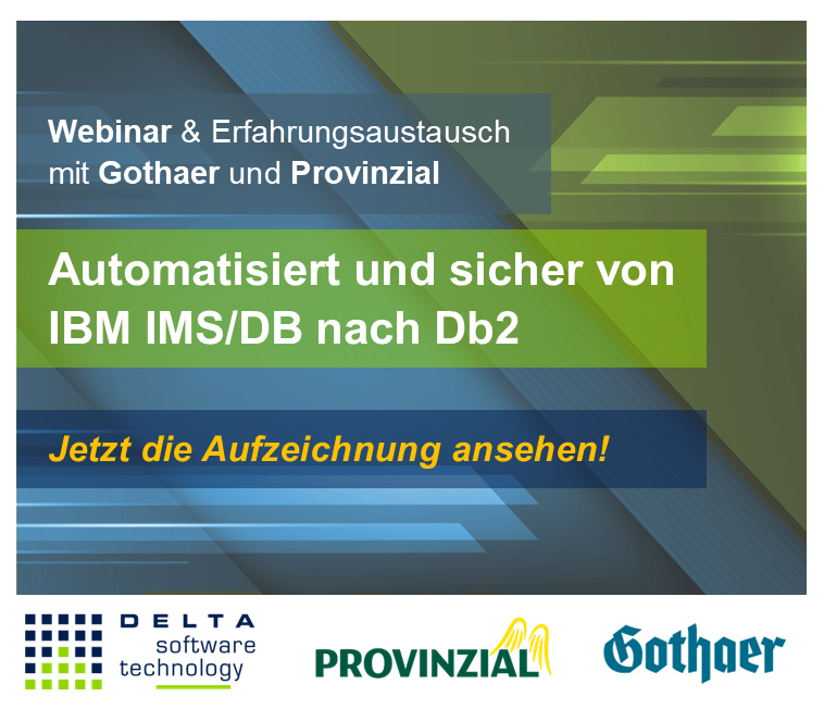 Review: Webinar 'Replacing IBM IMS/DB' and exchange of experiences with Gothaer and Provinzial
